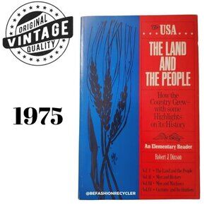Vintage 70s The Land And The People Paperback by Robert J. Dixson